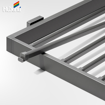 Izvlačna vješalica za odjeću s produženom tračnicom i skrivenim sušenjem iznad perilice, model CLLYJ, aluminijska legura/nylon/hladno valjani čelik, moderni minimalistički stil