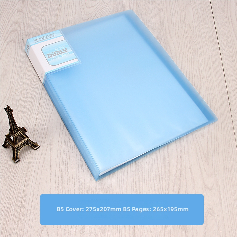 PP priečinok na informačné brožúry s priehľadnou vnútornou stranou, model A4220-4210, 20–100 strán, hrúbka 2.5–6.0 cm, značka KOBEST Kangbai