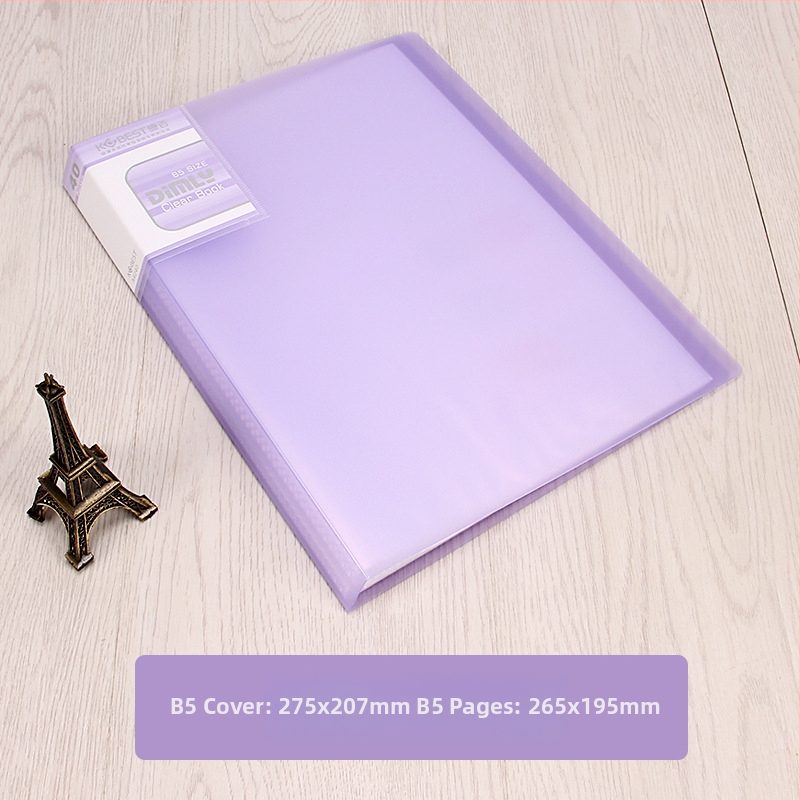 PP priečinok na informačné brožúry s priehľadnou vnútornou stranou, model A4220-4210, 20–100 strán, hrúbka 2.5–6.0 cm, značka KOBEST Kangbai