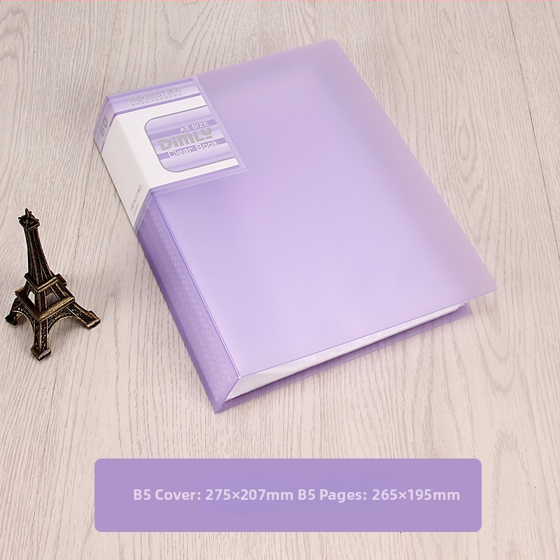 PP priečinok na informačné brožúry s priehľadnou vnútornou stranou, model A4220-4210, 20–100 strán, hrúbka 2.5–6.0 cm, značka KOBEST Kangbai