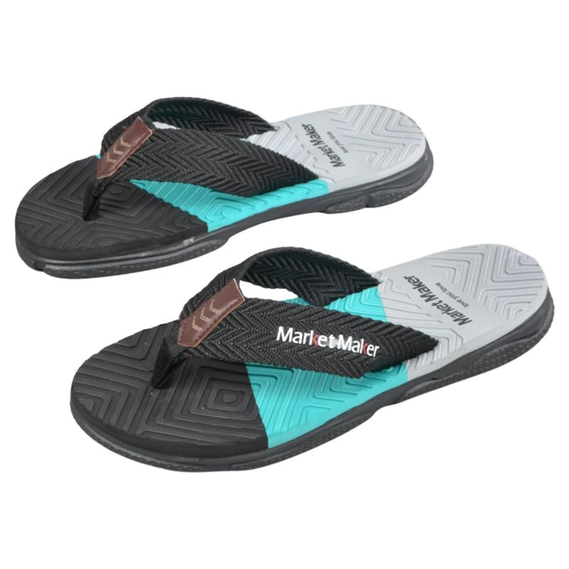 Férfi flip-flop papucs – webbing felsőrész, gumitalp, injektált formázású talp, nyitott orr, csúszásmentes