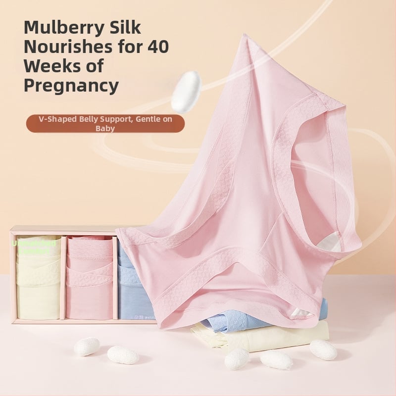 Trudničko donje rublje, niski pojas, potpora trbuha, prozračni viskozni materijal (80–90%), antibakterijska intimna zona