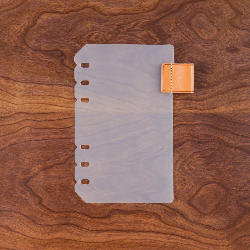 Kožni umetak za olovku s prozirnim PP stranicama, univerzalni šestotvorni registrator, kapacitet 1 list, prilagodljiv logotip