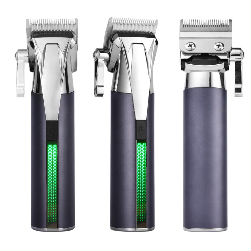 Mașină de tuns profesională pentru salon cu baterie încorporată, lame din oțel inoxidabil, motor cu perii, timp de funcționare 1–3 ore, zgomot 36–45 dB