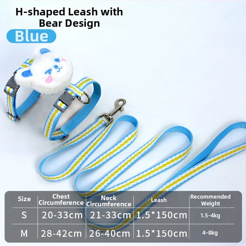 Set za mačku: podesivi najlonski povodac i postroj, kod 904