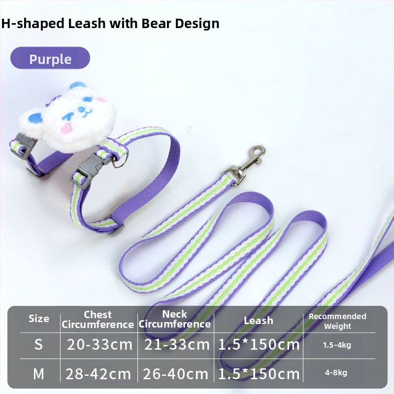 Set za mačku: podesivi najlonski povodac i postroj, kod 904