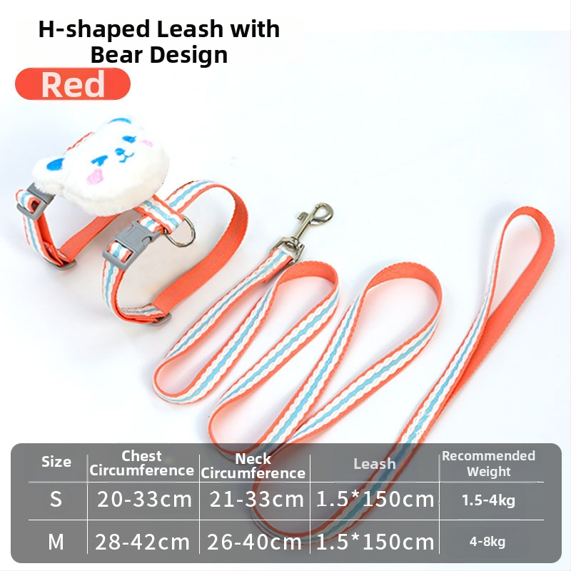 Set za mačku: podesivi najlonski povodac i postroj, kod 904