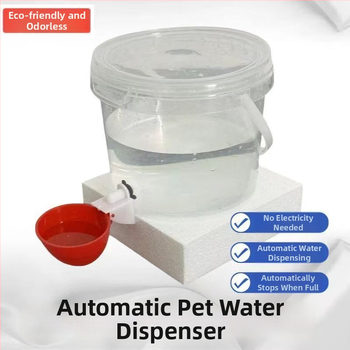 Δοχείο νερού για κατοικίδια – μη ηλεκτρικό, αυτόματος διανομέας νερού με βαρύτητα, φορητός, μεγάλη χωρητικότητα, κατάλληλο για γάτες και σκύλους