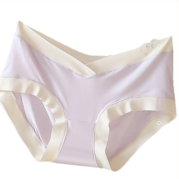 Ženske trudničke gaćice, modalno vlakno i pamukova podstava, visok pojas, pleteno tkanje, udobnost tijekom trudnoće i fiziološka potpora