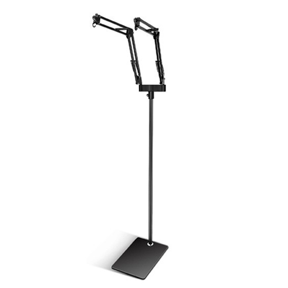 Stalak lampe za gmizavce s dvostrukim visećim dizajnom, 360° rotacija, podesiva i izvučiva, metalni, težina 2,4 kg