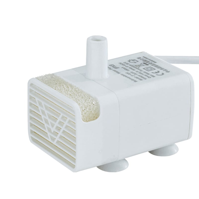 Помпа за воден фонтан за домашни любимци, тиха работа, USB захранване, ABS материал, 5V1A, LED светлина, подводна