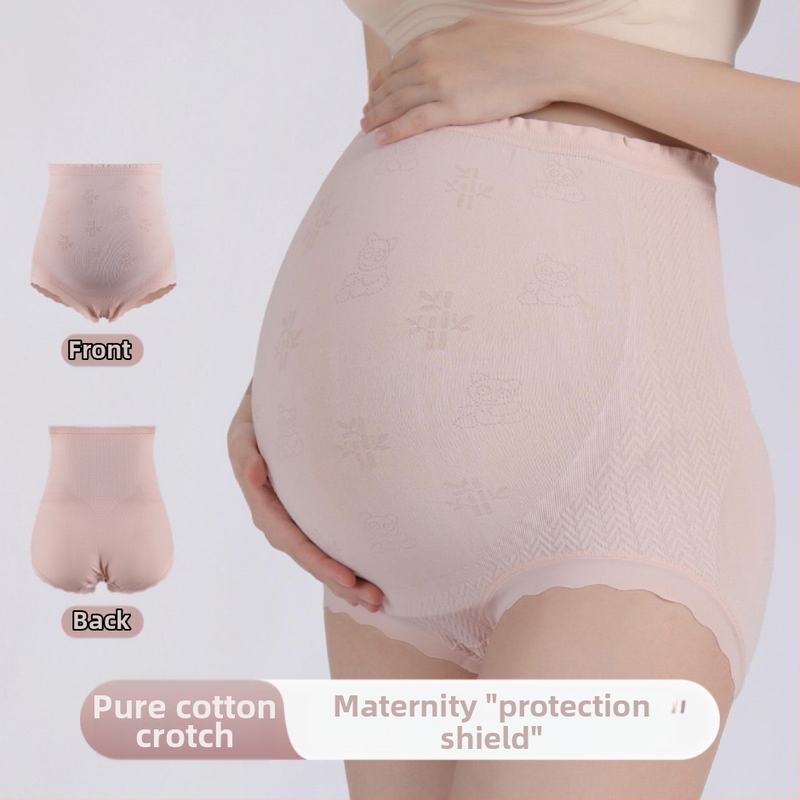 Trudničko donje rublje, visok struk, bezšivno, najlon s pamukom uloškom, 61-70D, prozračnost