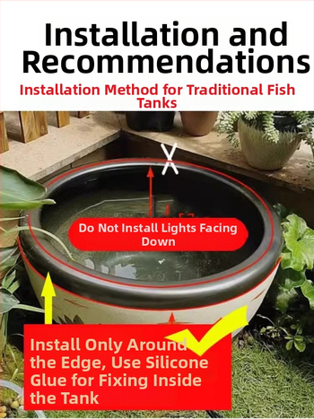 Nepropusna LED svjetlosna traka za vanjsku upotrebu u akvarijima i ribnjacima - Višestruko podešavanje jačine svjetla, Šifra proizvoda 684574660689