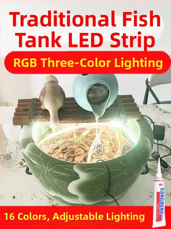 Nepropusna LED svjetlosna traka za vanjsku upotrebu u akvarijima i ribnjacima - Višestruko podešavanje jačine svjetla, Šifra proizvoda 684574660689