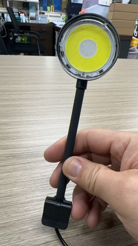 Klip lampica za akvarij Betta s punim spektrom rasvjete, COB LED, USB napajanje, 5 W, PVC kućište