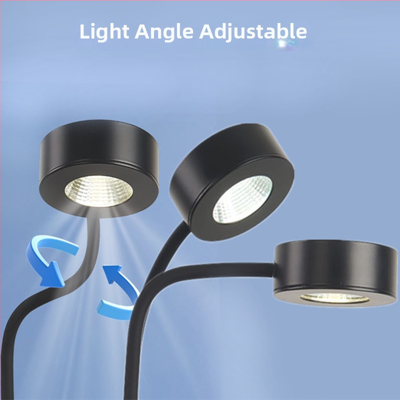 COB klips lamp za akvarij LED s trobojnom dimiranjem, potpuno spektrum, aluminijska legura, 5W