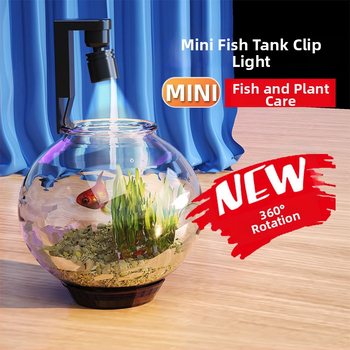 LED klip svjetlo za akvarij, rotirajuće, 2W, plastično