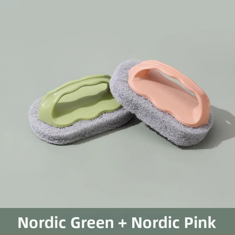 Дълга дръжка: Четка за почистване на мивка и баня с четка за плочки, пластмасова