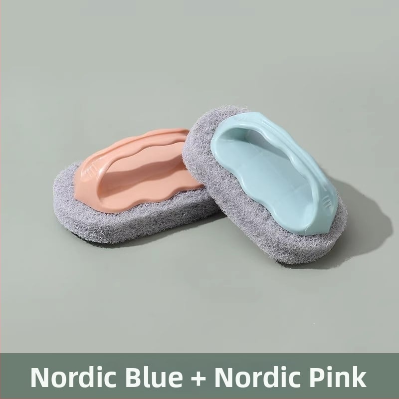 Дълга дръжка: Четка за почистване на мивка и баня с четка за плочки, пластмасова