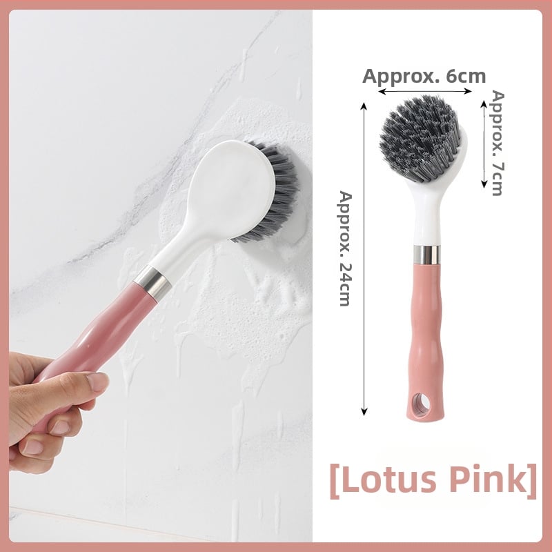 Дълга дръжка: Четка за почистване на мивка и баня с четка за плочки, пластмасова