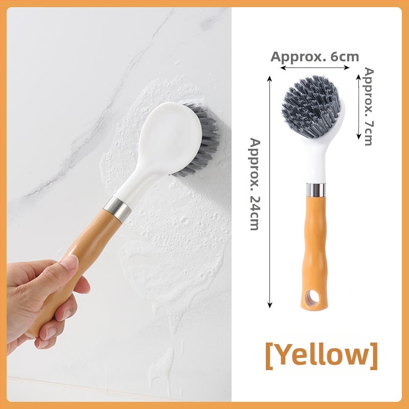 Дълга дръжка: Четка за почистване на мивка и баня с четка за плочки, пластмасова