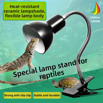 Lampa za terarij reptila sa staklenom usisnom pločom i stalkom, 4W aluminijska legura, potpuno spektrum UVA UVB, Model 05