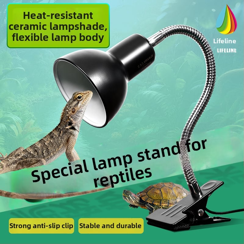 Lampa za terarij reptila sa staklenom usisnom pločom i stalkom, 4W aluminijska legura, potpuno spektrum UVA UVB, Model 05