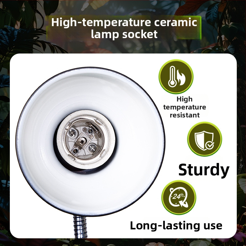 Lampa za terarij reptila sa staklenom usisnom pločom i stalkom, 4W aluminijska legura, potpuno spektrum UVA UVB, Model 05