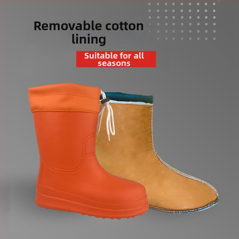 GenZ cizme de ploaie EVA pentru bărbați - ultraușoare, înalte, rezistente la ulei și la alcalii, anti-alunecare, impermeabile