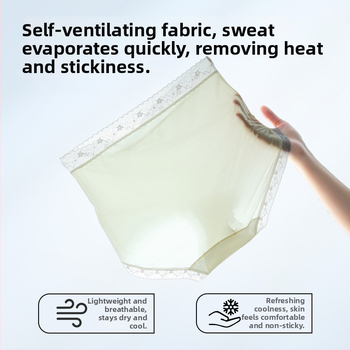 Trudničko donje rublje s visokim strukom i podrškom za stomak, Ice Silk tkanina (najlon + spandeks), pamučna podstava, ribana pletenina