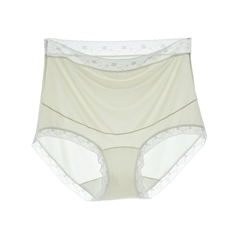 Trudničko donje rublje s visokim strukom i podrškom za stomak, Ice Silk tkanina (najlon + spandeks), pamučna podstava, ribana pletenina