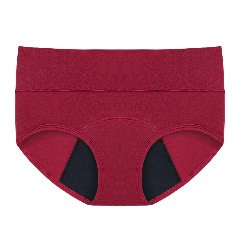 Ženske menstrualne gaćice, 4‑slojno, visoki pojas, 95% pamuk, podstava prepona 100% pamuk, pogodne za trudnice