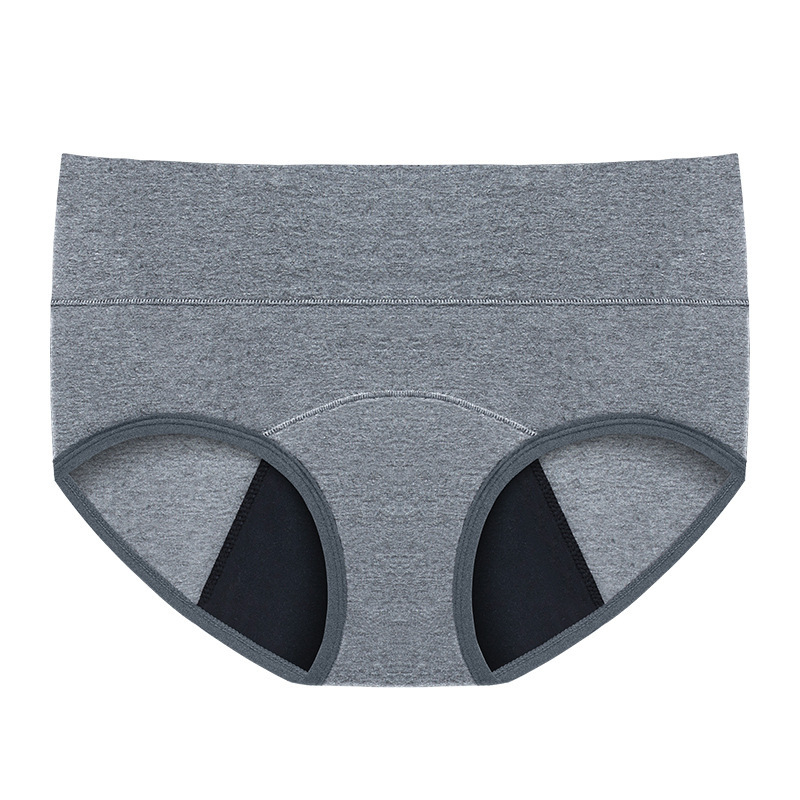 Ženske menstrualne gaćice, 4‑slojno, visoki pojas, 95% pamuk, podstava prepona 100% pamuk, pogodne za trudnice