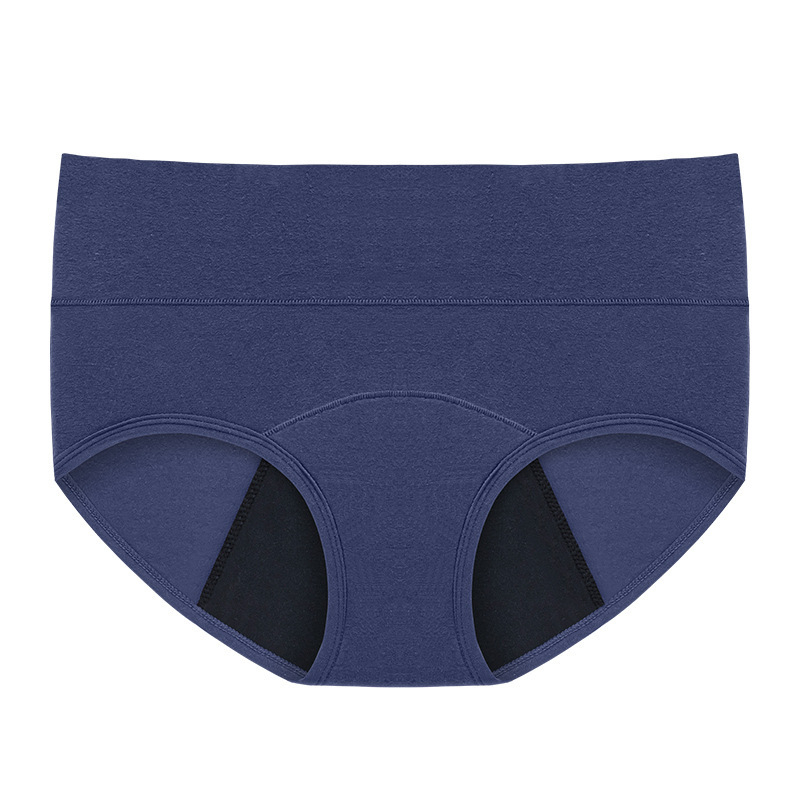 Ženske menstrualne gaćice, 4‑slojno, visoki pojas, 95% pamuk, podstava prepona 100% pamuk, pogodne za trudnice
