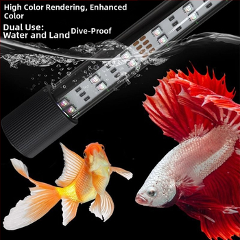 Pametna LED svjetiljka za akvarij, vodootporna i potopna, upravljanje putem aplikacije, cijeli spektar