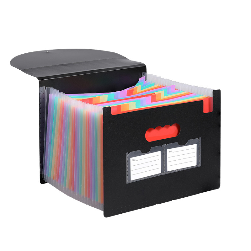 Yurui PP κάθετος φάκελος αρχείων με 25 θήκες и σφράγιση σε τρεις πλευρές, δυνατότητα εκτύπωσης λογότυπου