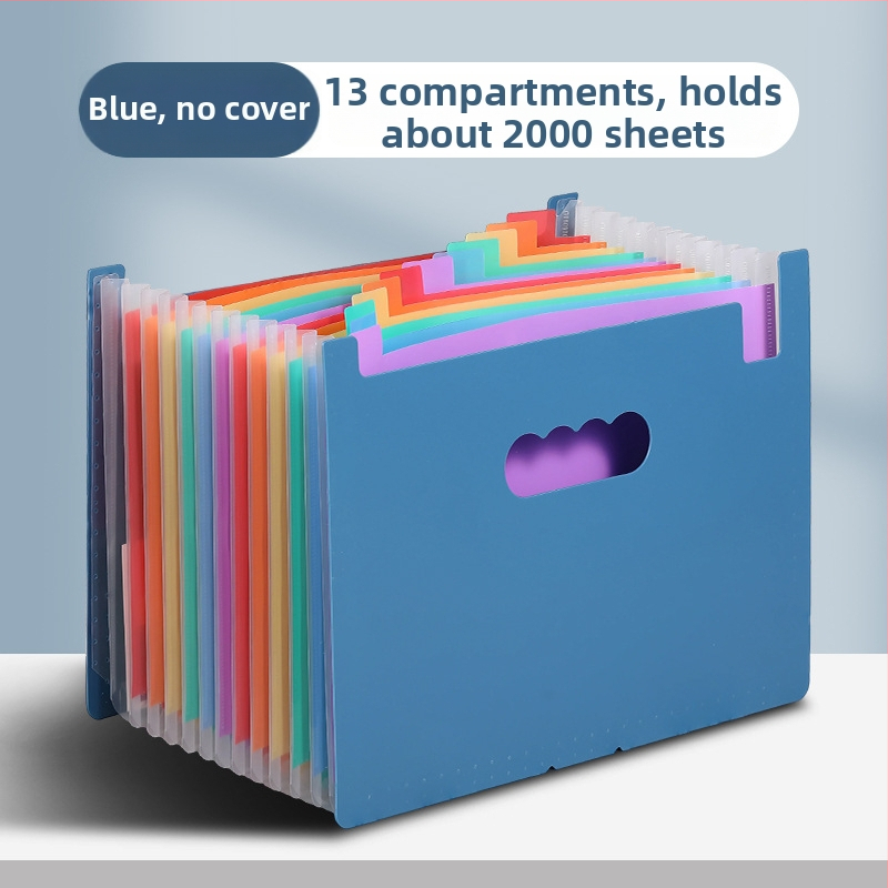 Yurui PP stojaci trojstranný uzavierací priečinok s 25 priehradkami, možnosť tlače loga