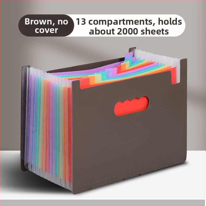 Yurui PP stojaci trojstranný uzavierací priečinok s 25 priehradkami, možnosť tlače loga