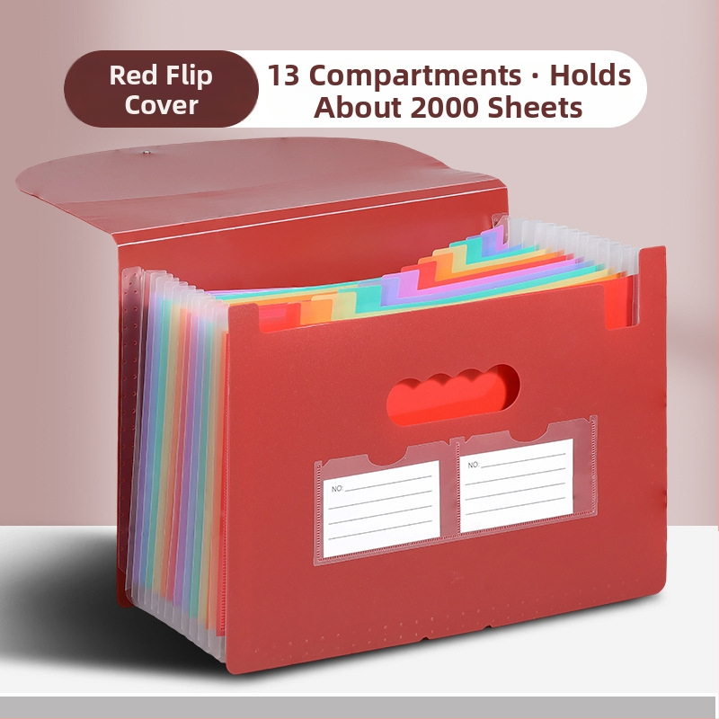 Yurui PP stojaci trojstranný uzavierací priečinok s 25 priehradkami, možnosť tlače loga