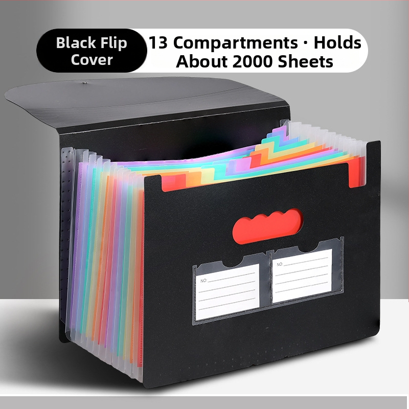 Yurui PP stojaci trojstranný uzavierací priečinok s 25 priehradkami, možnosť tlače loga