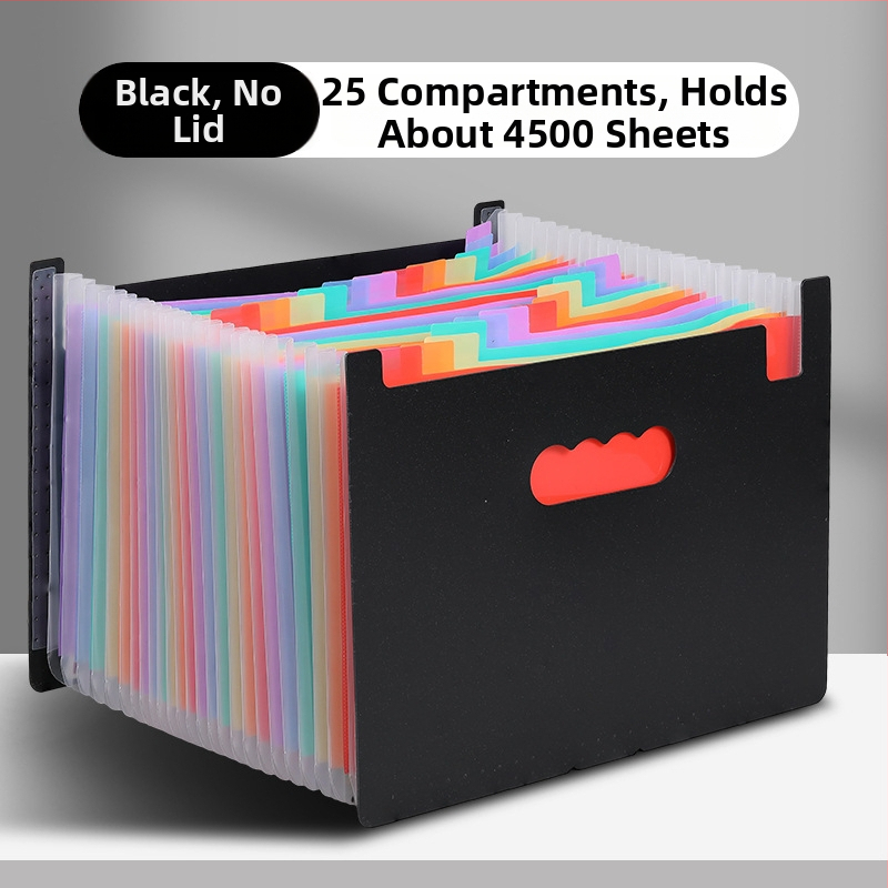 Yurui PP stojaci trojstranný uzavierací priečinok s 25 priehradkami, možnosť tlače loga