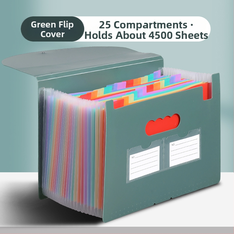 Yurui PP stojaci trojstranný uzavierací priečinok s 25 priehradkami, možnosť tlače loga