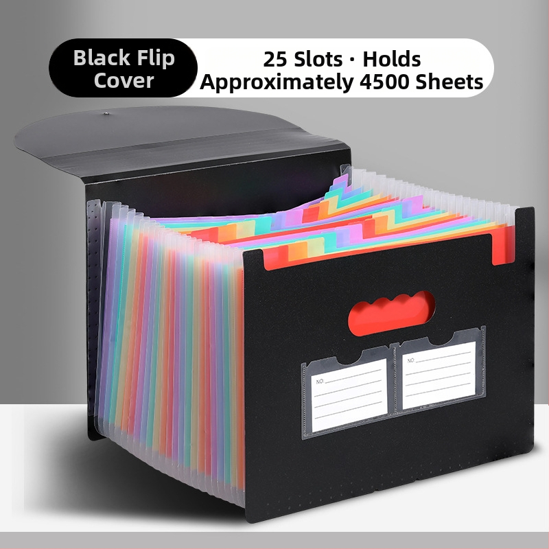 Yurui PP stojaci trojstranný uzavierací priečinok s 25 priehradkami, možnosť tlače loga