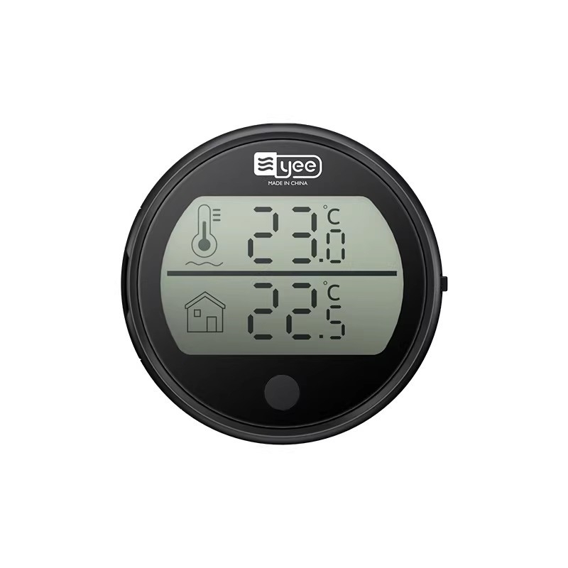 Термометър за аквариум: високопрецизен електронен зонд, външен лепящ сензор (ABS материал; модел C1-1131; функция: измерване на температура)