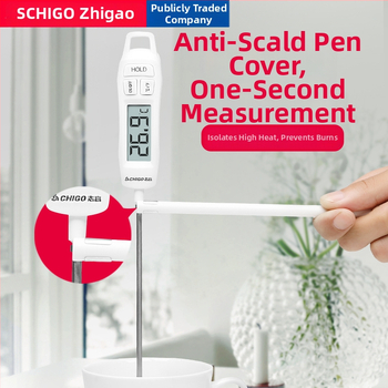 Chigo Visoko precizan elektronički termometar za hranu s sondom za tekućine, raspon -50°C do 300°C