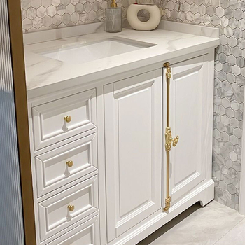 Brava za namještaj Heaven and Earth – francuski stil, cinkov legura, elektroplatirano, za kupaonske ormariće, garderobe i ormariće za cipele