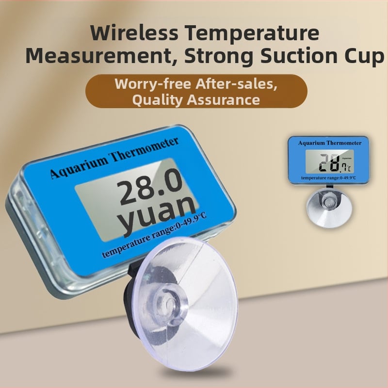 Аквариумен воден термометър – ABS материал, термометър за аквариум, измерва температурата в аквариума