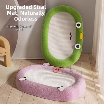 Ξύστρα για γάτες με ενσωματωμένη φωλιά – Αμιγές κάνναβης, ανθεκτικό στη φθορά, χωρίς αποδέσμευση ινών