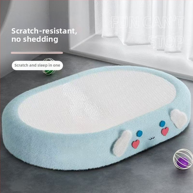 Ξύστρα για γάτες με ενσωματωμένη φωλιά – Αμιγές κάνναβης, ανθεκτικό στη φθορά, χωρίς αποδέσμευση ινών