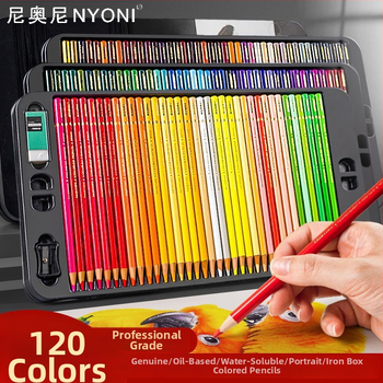Neoni olejové ceruzky sada, kovové puzdro, HB jadro, základné balenie, na maľovanie a kreslenie